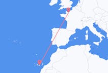 Flyreiser fra Caen, Frankrike til Las Palmas de Gran Canaria, Spania