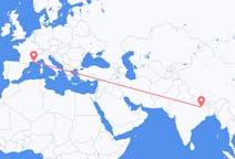 Flyreiser fra Patna, til Marseille