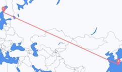 Lennot Yakushimasta, Kagoshimasta, Japani Vaasaan, Suomi