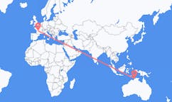 Flyrejser fra Darwin, Australien til Limoges, Frankrig