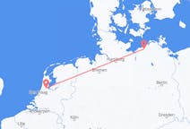 Flyg från Amsterdam, Nederländerna till Rostock, Tyskland