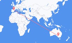 Vols de Mildura, Australie pour Saragosse, Espagne