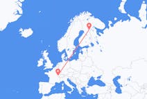 Voos de Dole, França para Kuusamo, Finlândia