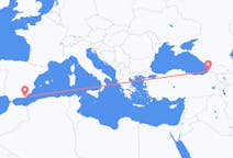 Vluchten van Batoemi, Georgië naar Almeria, Spanje