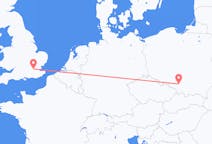 Flyg från London till Katowice