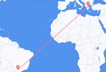 Flyreiser fra Londrina, Brasil til Volos, Hellas