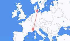 Flyrejser fra Nice, Frankrig til Lübeck, Tyskland