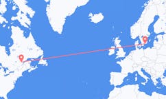 Voli da Saguenay, Canada to Karlskrona, Svezia