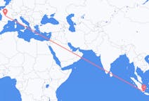 Flyrejser fra Bandarlampung, Indonesien til Limoges, Frankrig