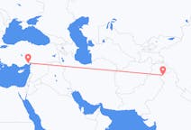 Lennot Srinagarista, Intia Adanalle, Turkki