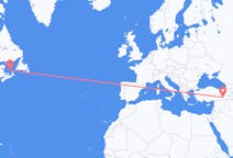 Flyg från Les Îles-de-la-Madeleine, Quebec, Kanada till Diyarbakir, Turkiet