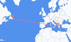 Flyrejser fra St. John s, Canada til Patras, Grækenland