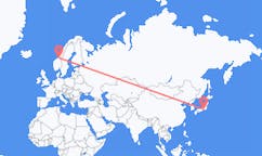 Flights from Shizuoka to Trondheim
