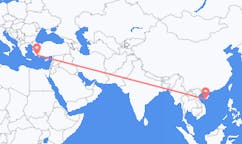 Lennot Sanjalta, Kiina Dalamanille, Turkki