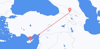 Lennot Georgiasta Kyprokselle