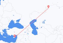 Flyreiser fra Kostanaj, til Larnaka