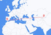 Flyreiser fra Bisjkek, til Sevilla