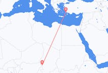 Flyreiser fra N Djamena, til Kos