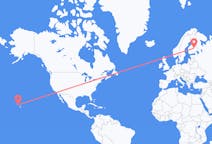 Flyrejser fra Honolulu, USA til Kuopio, Finland