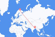 Flyrejser fra Kolkata, Indien til Ivalo, Finland