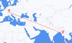Flyreiser fra Nay Pyi Taw, Myanmar (Burma) til Friedrichshafen, Tyskland