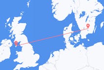 Flights from Växjö to Douglas