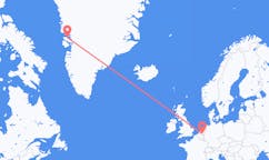 出发地 荷兰埃因霍温目的地 格陵兰卡修特的航班