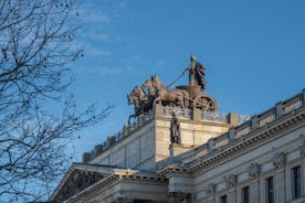 Berlin cityscape with Berlin cathedral and Television tower, Germany.