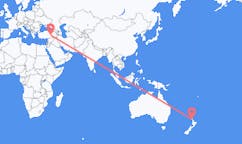 Flyreiser fra Whangarei, New Zealand til Elazig, Tyrkia
