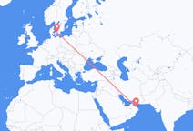 Flyreiser fra Muscat, til København