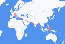 Voli da Ambon, Maluku, Indonesia a Figari, Francia