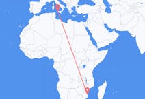 Flyreiser fra Vilankulo, Mosambik til Trapani, Italia