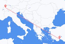 Flyg från Antalya, Turkiet till Bern, Schweiz