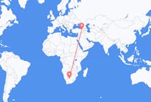 Flyrejser fra Dingleton, Sydafrika til Erzurum, Tyrkiet