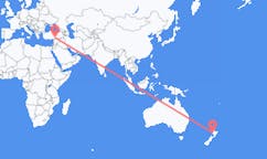 Lennot New Plymouthista, Uusi-Seelanti Gaziantepiin, Turkki