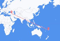 Flyreiser fra Nadi, Fiji til Erzincan, Tyrkia