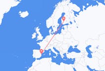 Vols de Tampere, Finlande vers Castelló de la Plana, Espagne