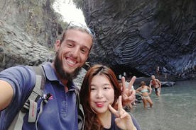 Visite d'une journée complète à l'Etna et l'Alcantara au départ de Taormina