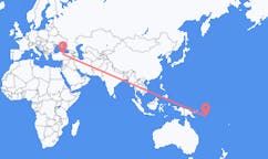 Flyreiser fra Honiara, Salomonøyene til Tokat, Tyrkia