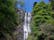 Photo of High falling water in waterfall and cascades at head of Pistyll Rhaeadr falls in Wales.