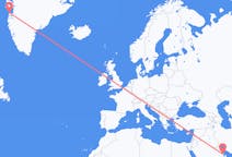 Lennot Dammamilta, Saudi-Arabia Aasiaatille, Grönlanti