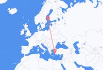 Flyg från Mariehamn, Åland till Bodrum, Turkiet