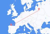 Flyreiser fra Santiago del Monte, til Vilnius