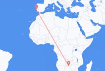 Vluchten van Kasane, Botswana naar Lissabon, Portugal