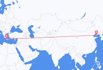 Flyrejser fra Dalian, Kina til Chania, Grækenland
