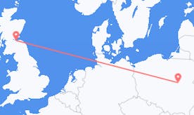 Flyreiser fra Polen til Skottland