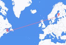 Flyg från Charlottetown, Kanada till Tammerfors, Finland