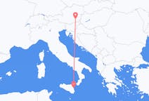 Vols de Graz, Autriche à Catane, Italie