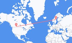 出发地 加拿大梅迪辛哈特目的地 瑞典松兹瓦尔的航班