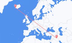 Flights from the city of Baghdad, Iraq to the city of Reykjavik, Iceland